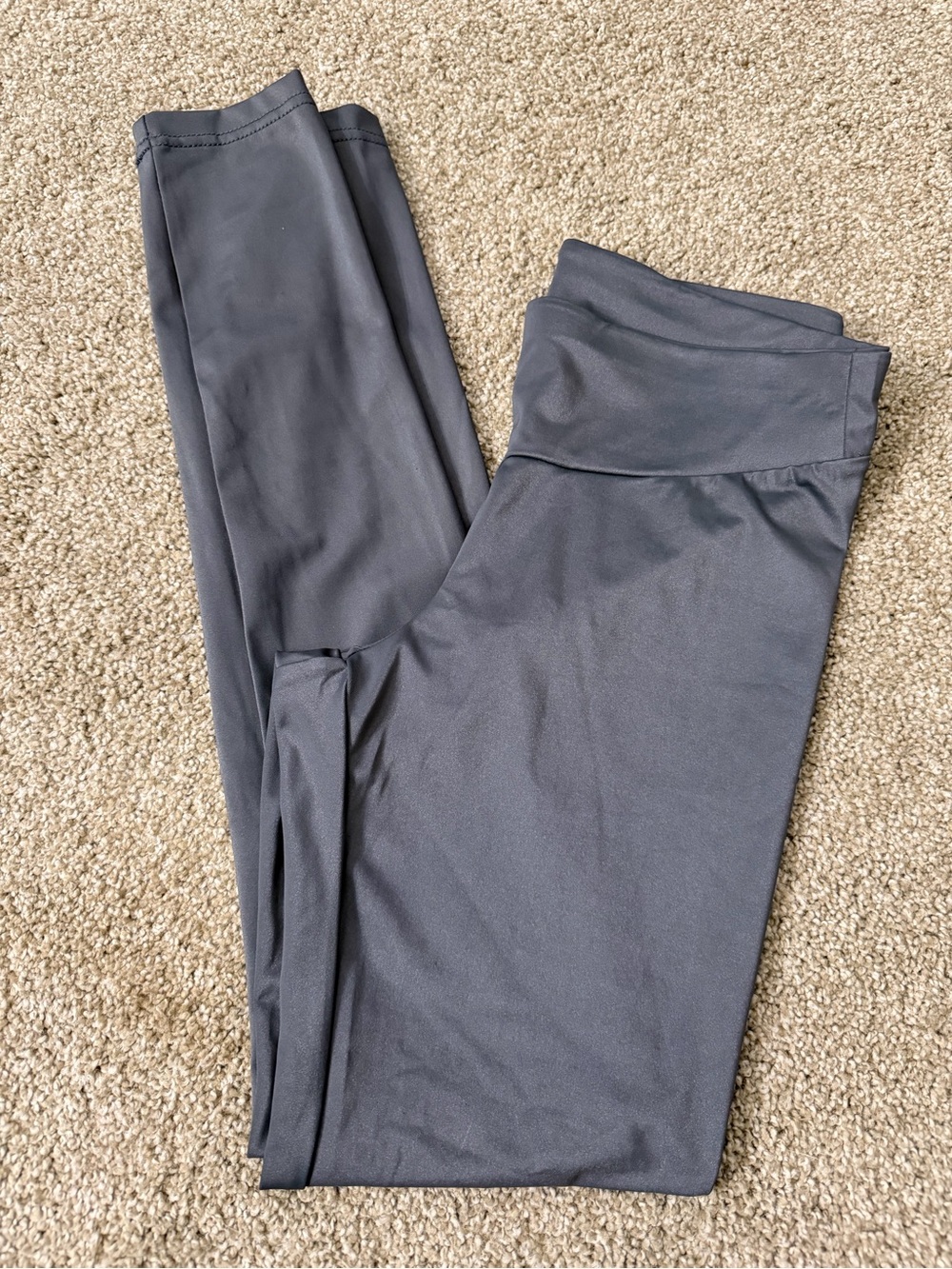 HUE Women's Charcoal Gray High-Waist Leggings